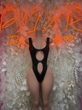 Black Rave Bodysuit – Sexy Festival Outfit, Clubwear