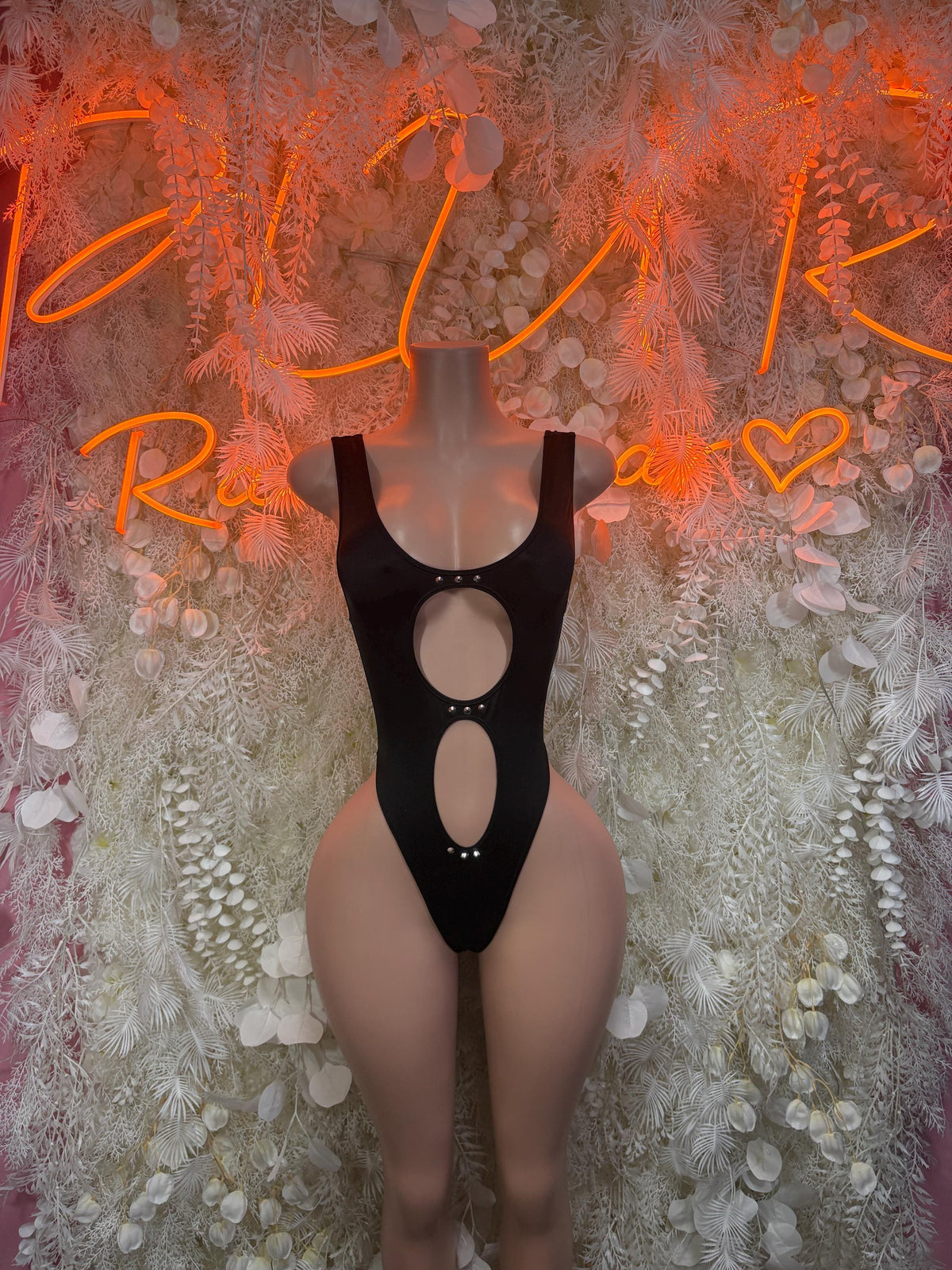 Black Rave Bodysuit – Sexy Festival Outfit, Clubwear