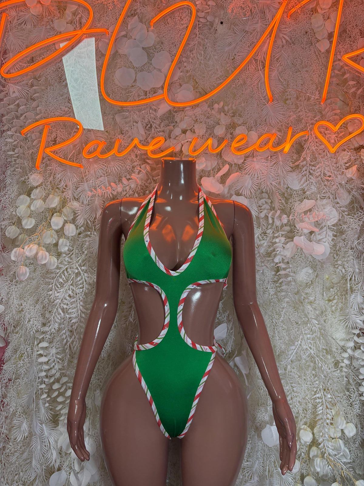 Christmas Bodysuit - Holiday Design | Exotic Dancewear for Performers, Bottlegirl, Bartender