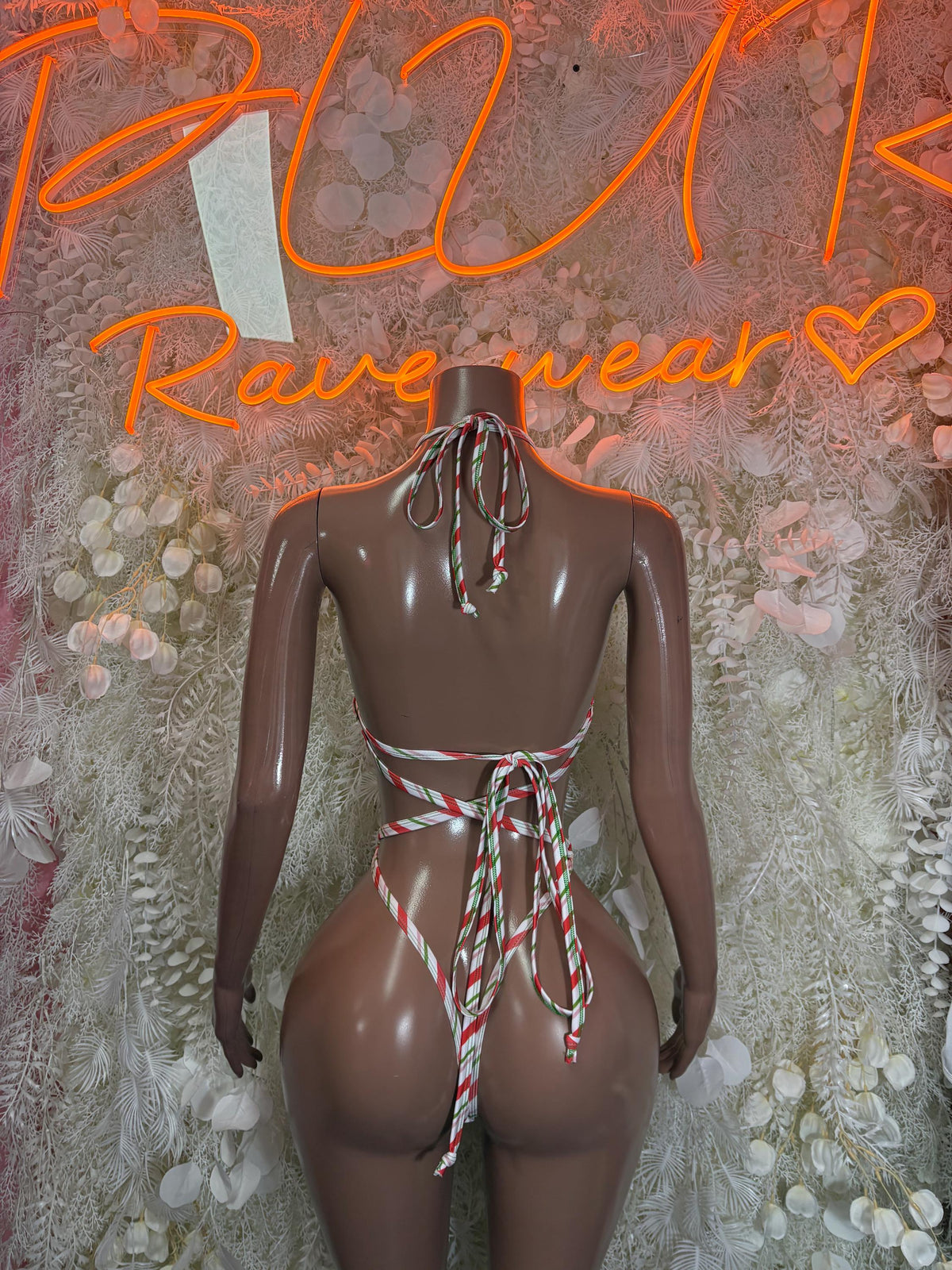 Christmas Bodysuit - Holiday Design | Exotic Dancewear for Performers, Bottlegirl, Bartender - image 2