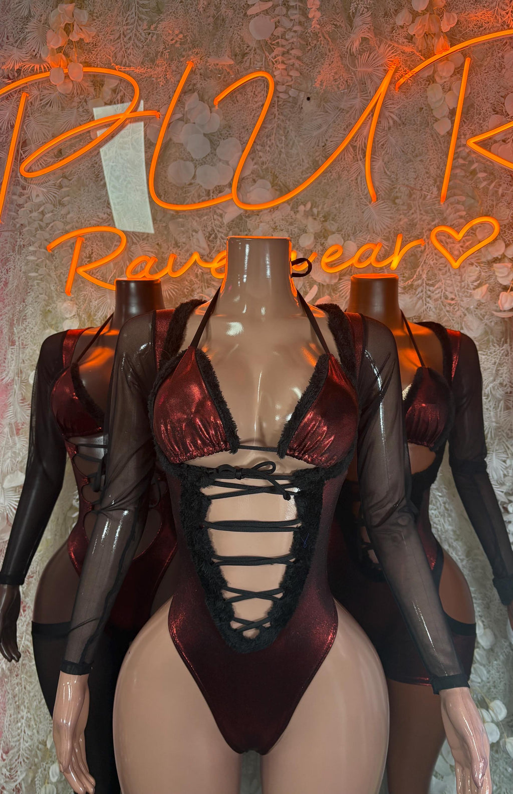 Bottlegirl Christmas Bodysuit - Holiday Design | Exotic Dancewear for Performers, Bottlegirl, Bartender - image 3