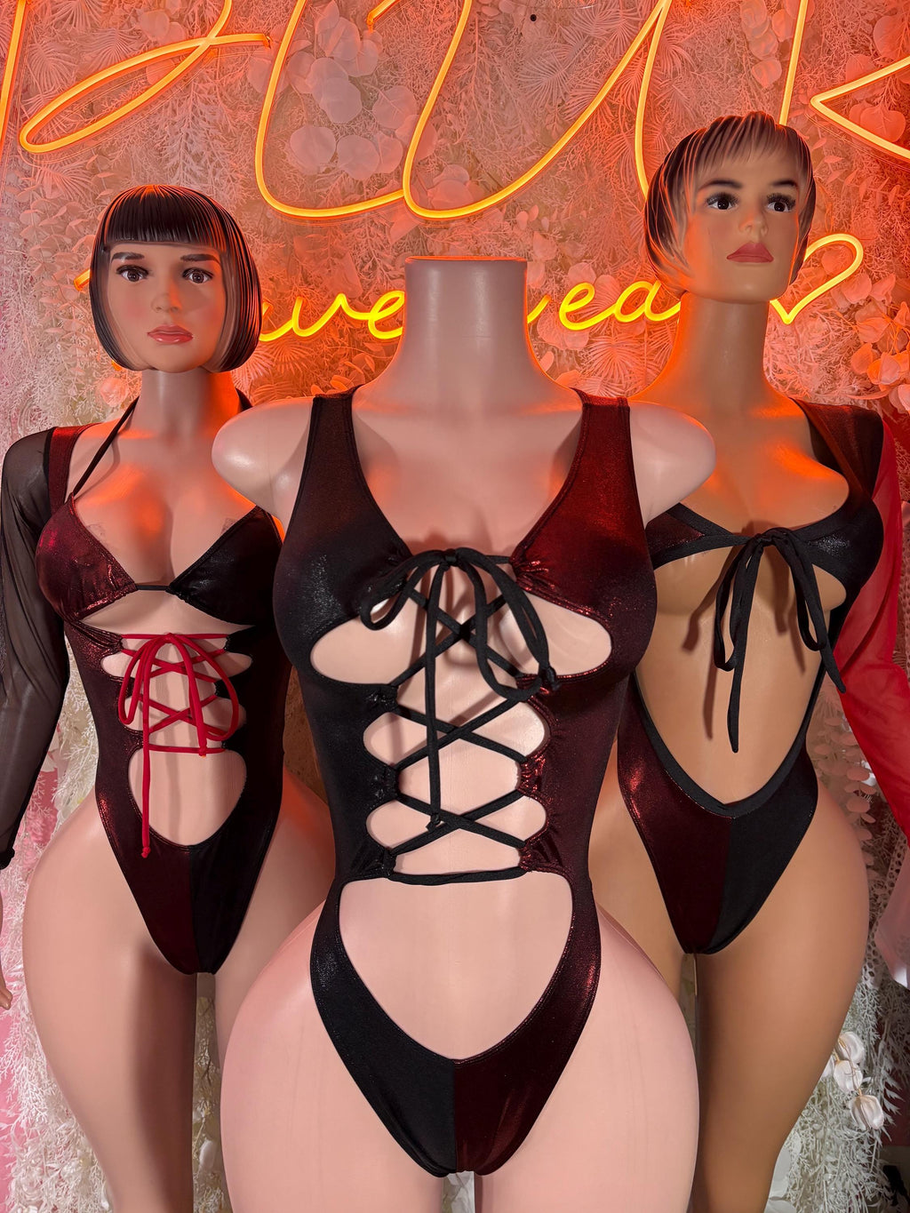 One Piece Bodysuit Rave Outfit: Daddy’s Lil Monster Clubwear Cosplay - image 3