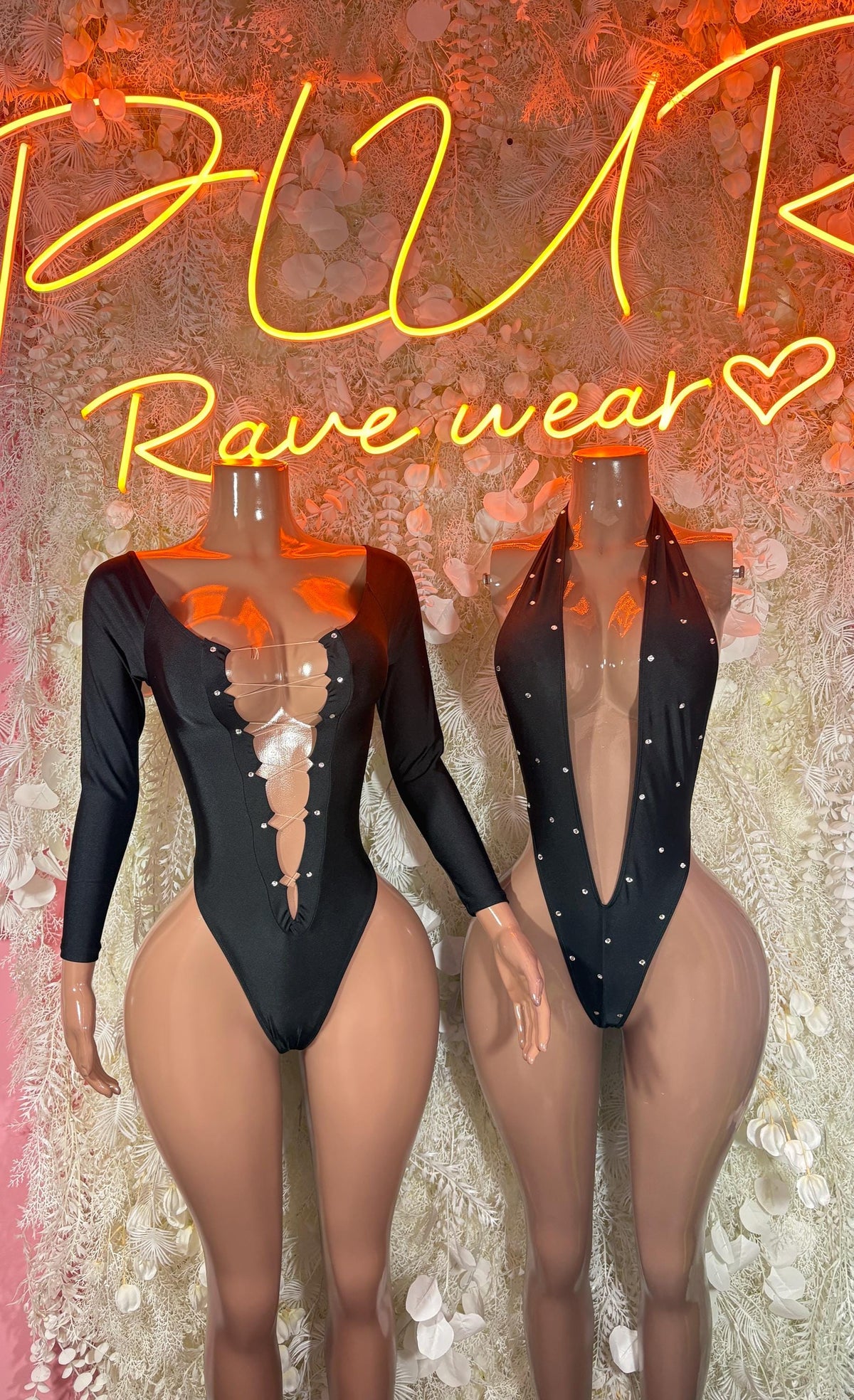 Black Bottlegirl Bodysuit Bartender One Piece Outfit Clubwear VIP Bottle Service Uniform Sexy Romper - image 3