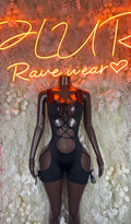 Bottlegirl Bodysuit Black - One Piece Bartender Outfit, Dancewear, Party Clubwear