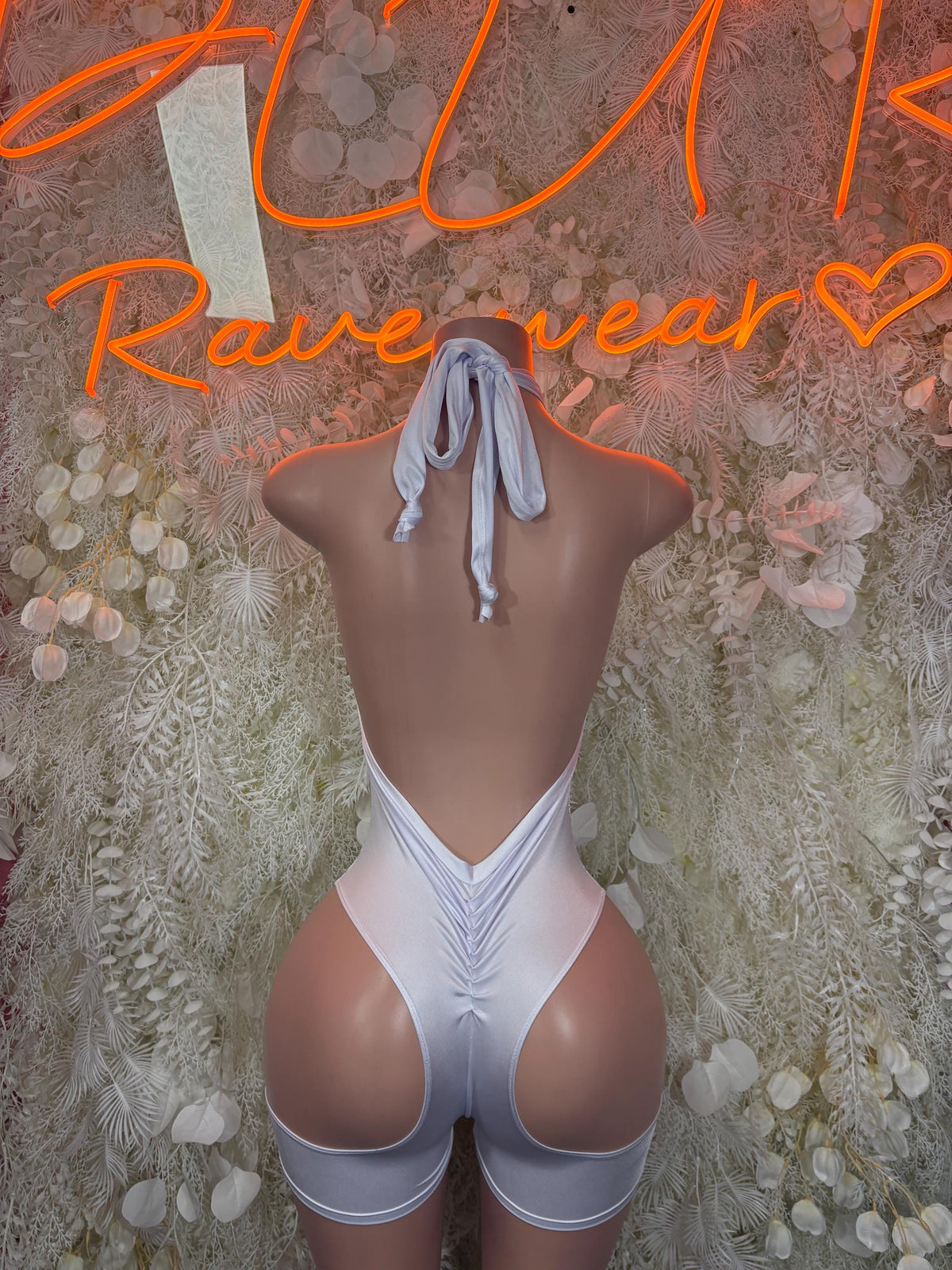 Bartender Bodysuit Silver Cheetah Print Bodysuit - Hologram Design | Exotic Dancewear for Performers, Raves - image 2