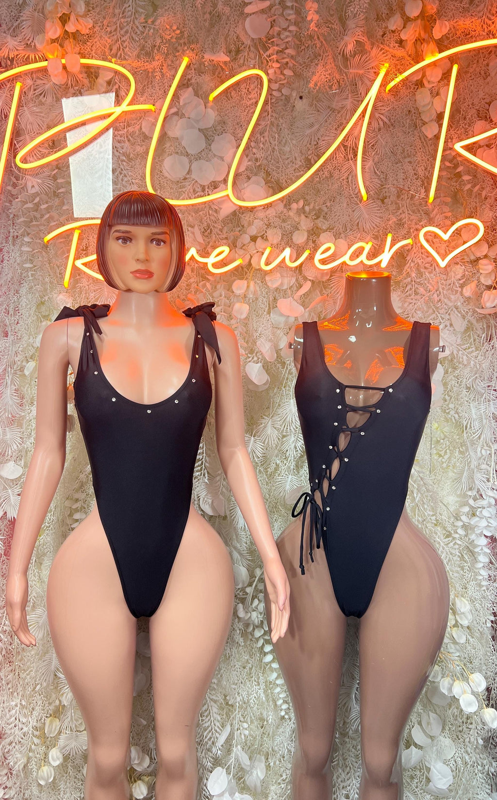 Festival Outfit One-Piece Bodysuit - Black | Exotic Dancewear for Performers, Raves, & Festival Clothing - image 3