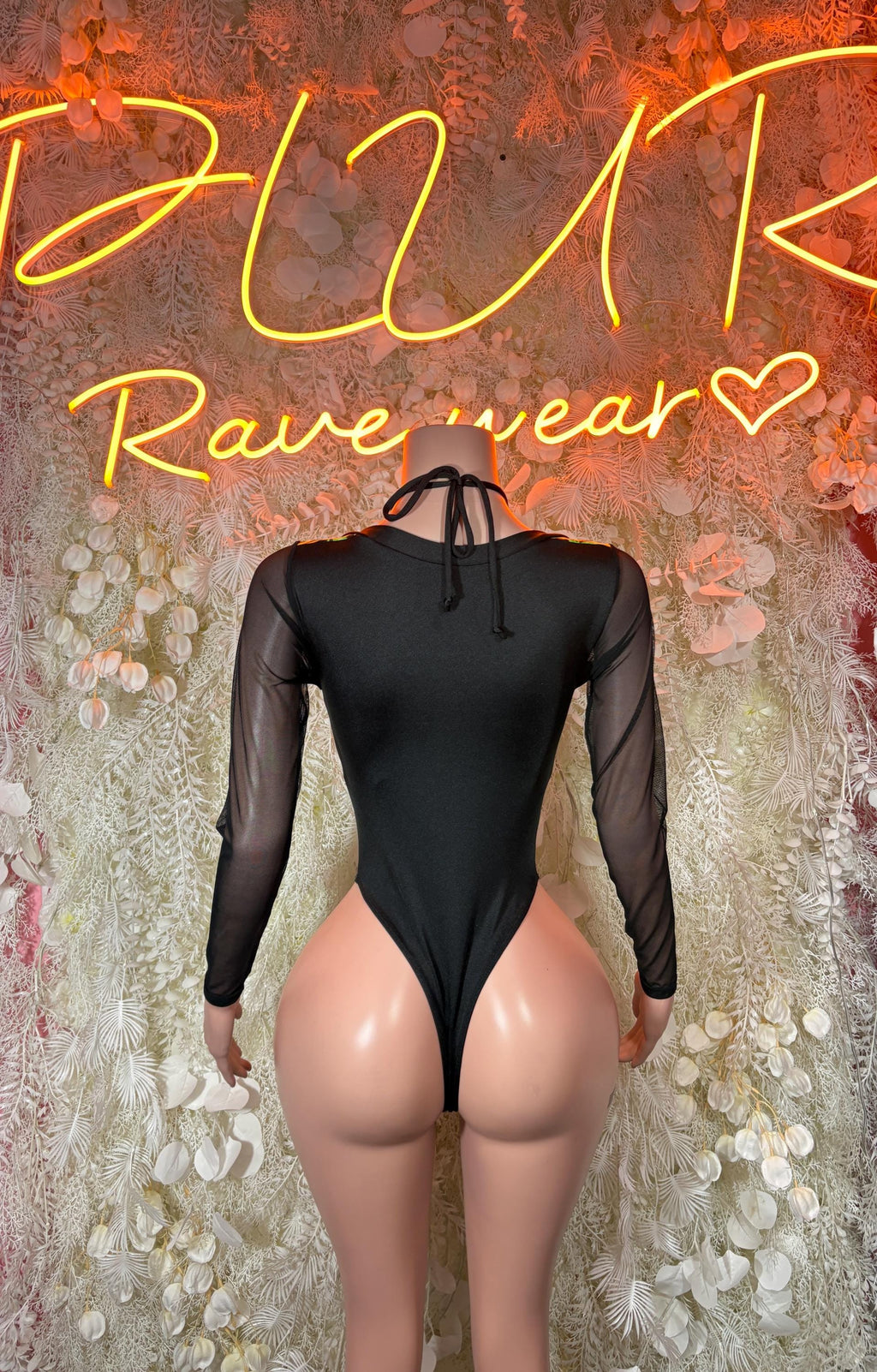 Green Lightning Bodysuit – Exotic Rave Dancewear - image 2