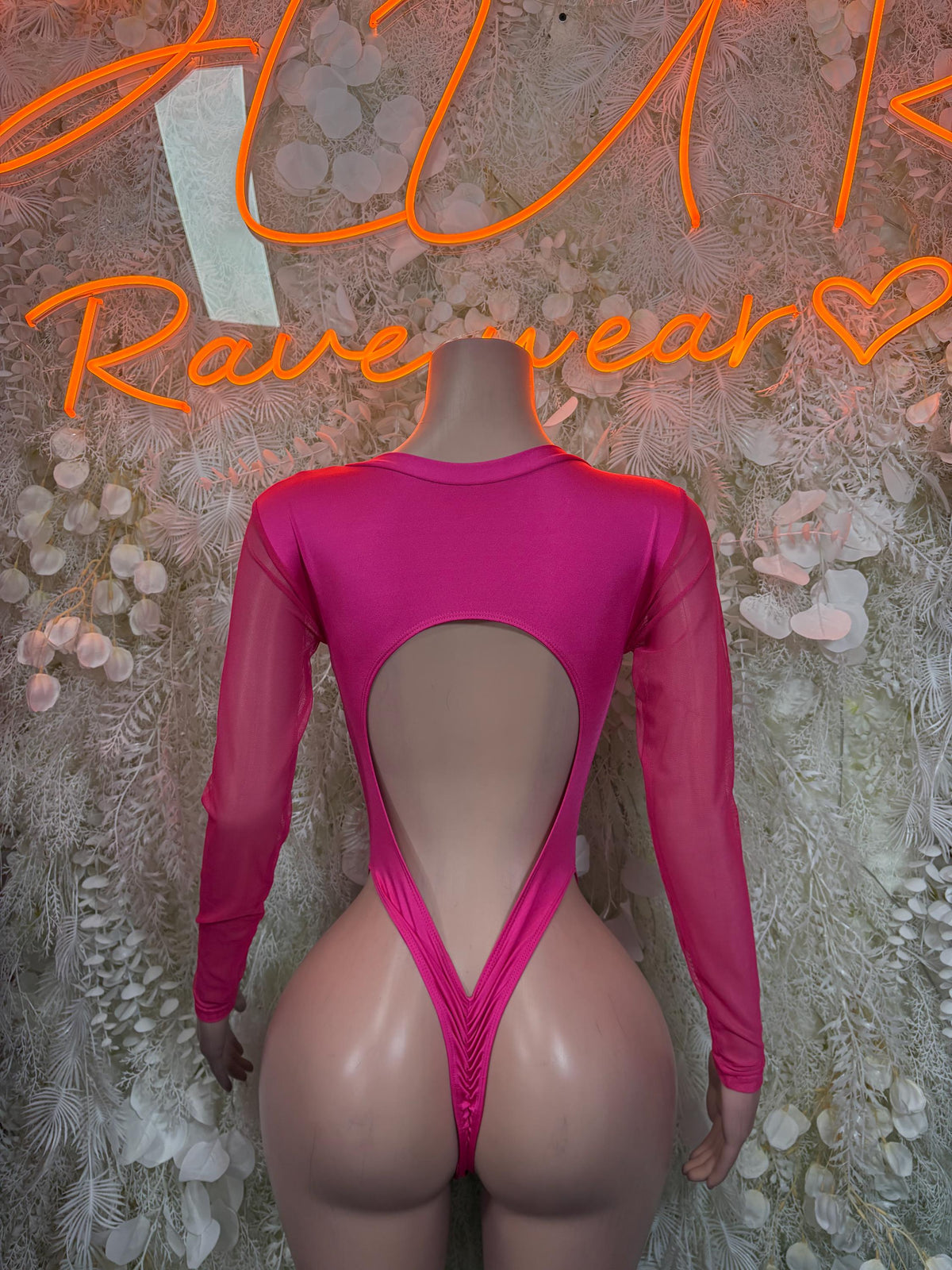 Bartender Bottlegirl Bodysuit One Piece Pink Bodysuit – Festival | Exotic Dancewear Rave Outfit - image 2