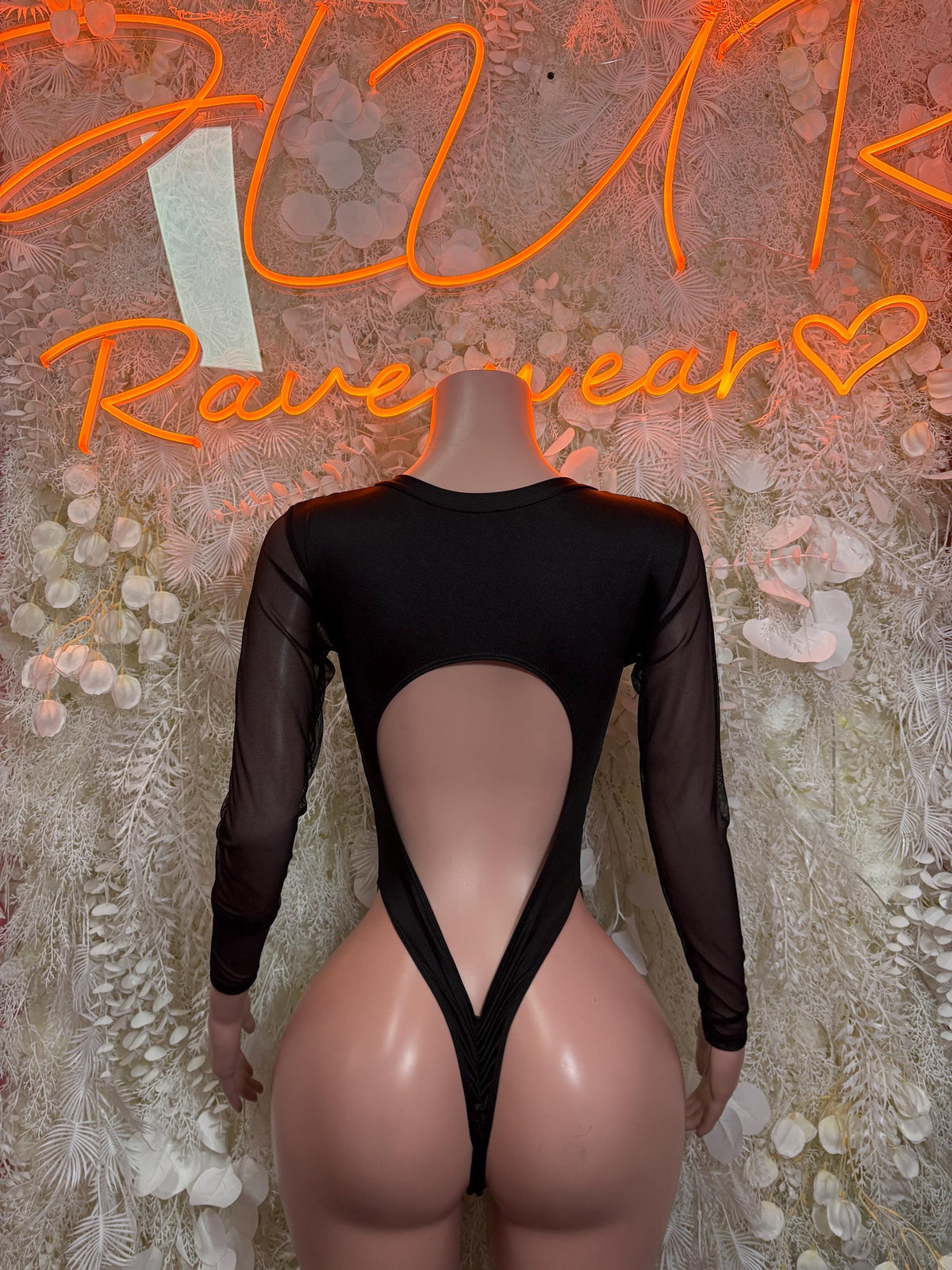 Green Lightning Bodysuit - Rave One-Piece Dancewear - image 3