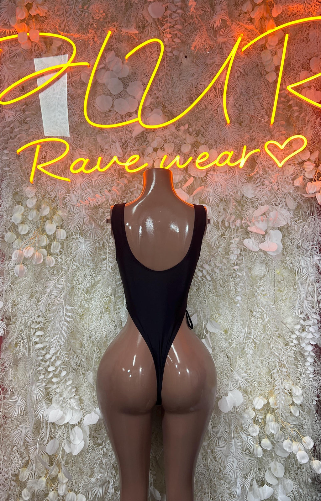 Festival Outfit One-Piece Bodysuit - Black | Exotic Dancewear for Performers, Raves, & Festival Clothing - image 2