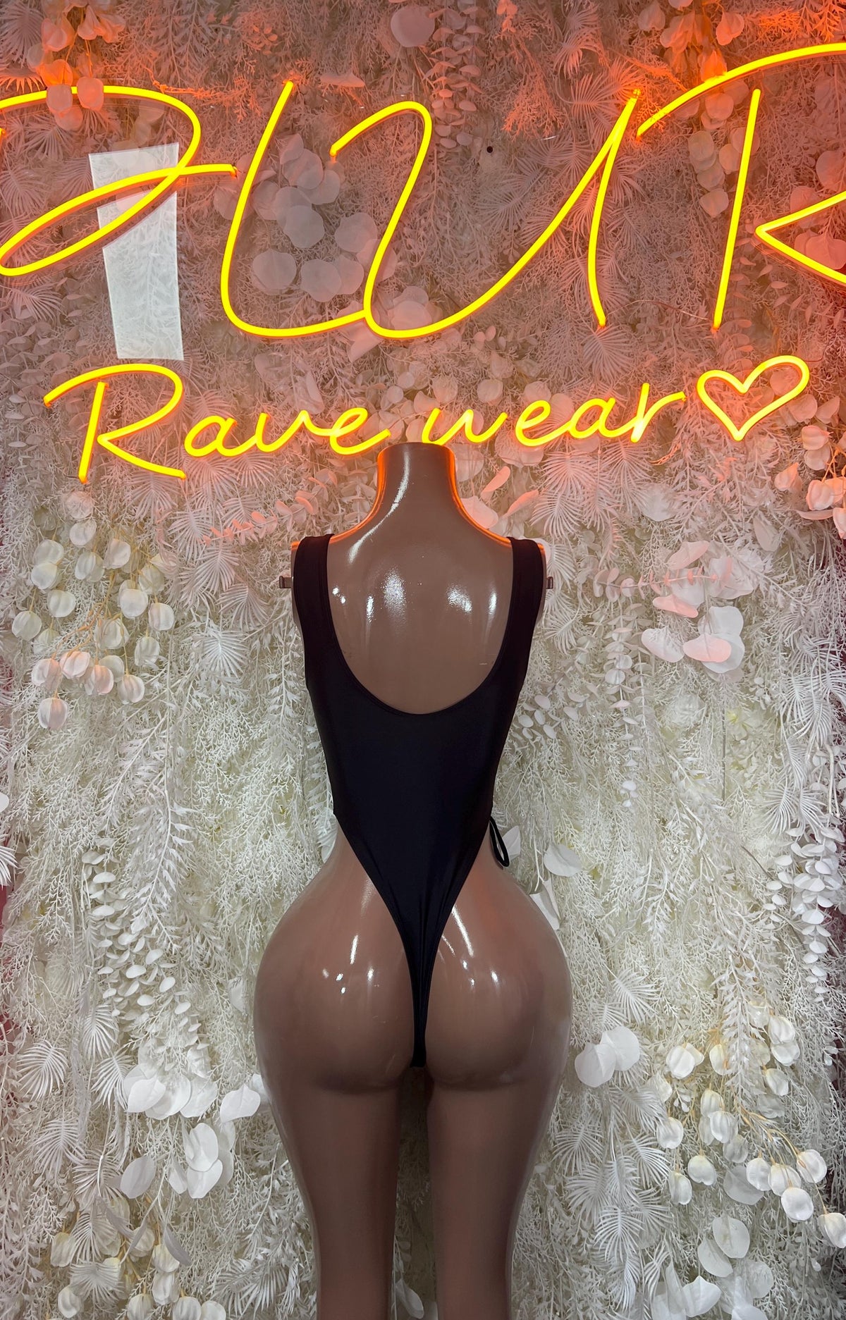 Festival Outfit One-Piece Bodysuit - Black | Exotic Dancewear for Performers, Raves, & Festival Clothing - image 2