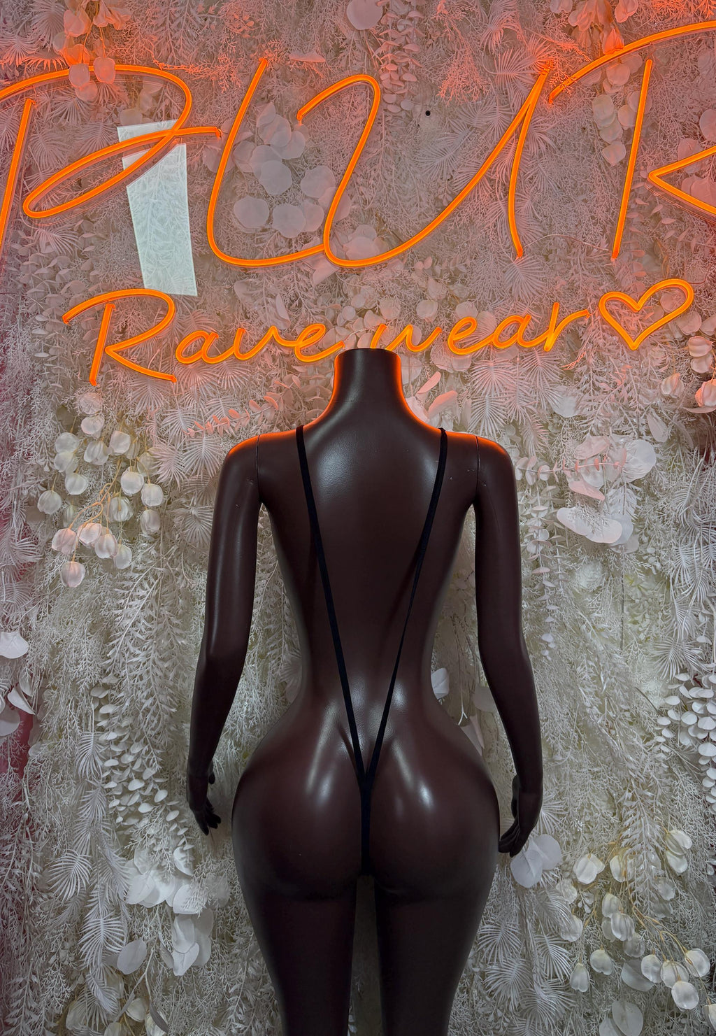 Black Fishnet Festival Bodysuit – One-Piece for Women, Rave & Exotic Dance Wear, Clubwear Outfit - image 2
