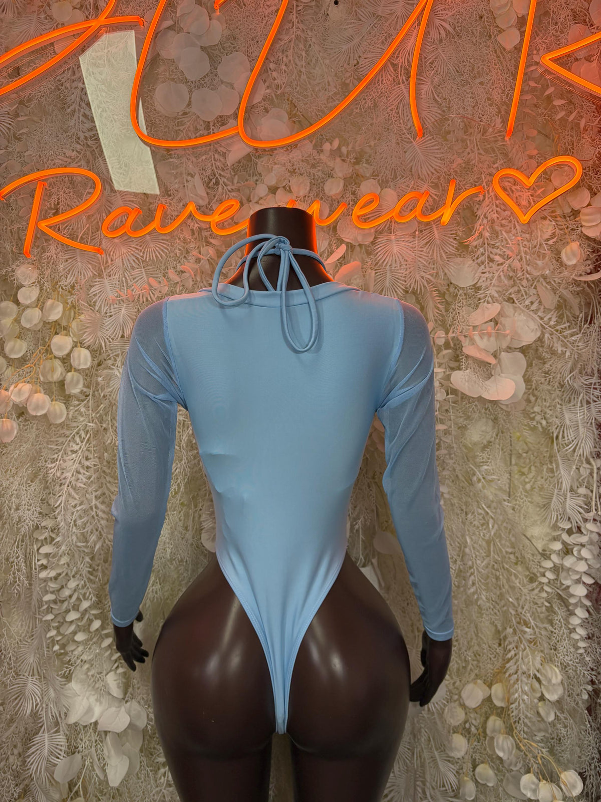 Bottlegirl One-Piece Bodysuit Baby Blue - Custom Design | Exotic Dancewear for Performers, Raves, & Nights Out - image 2