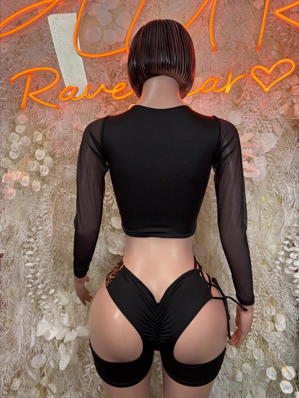 Leopard Print Bottlegirl Bodysuit - One Piece Bartender Outfit, Dancewear, Party Clubwear - image 2