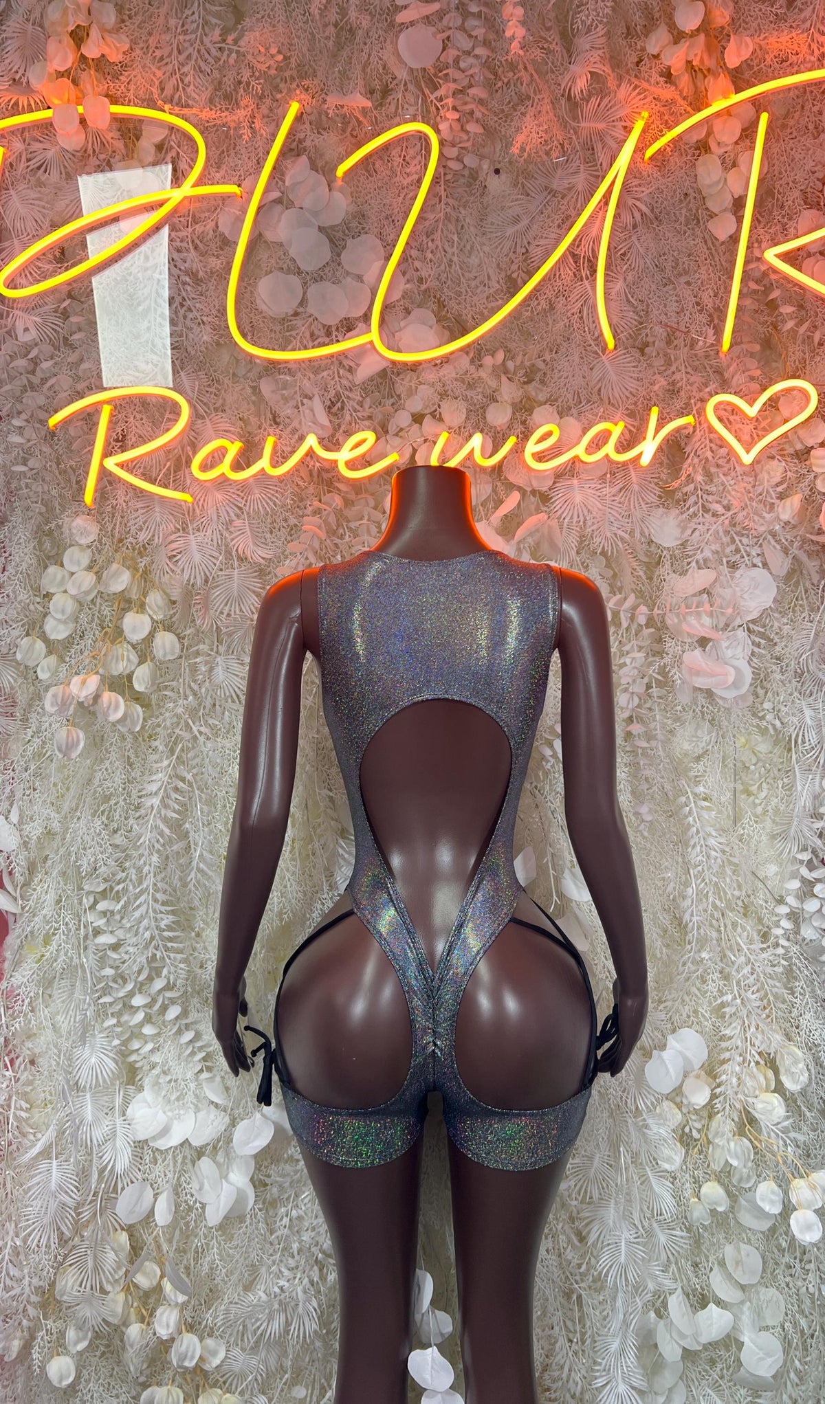 Bartender Outfits - Chrome Metallic Bodysuit - Rave Outfit Sexy for Performers, Events, or Special Occasions - image 2