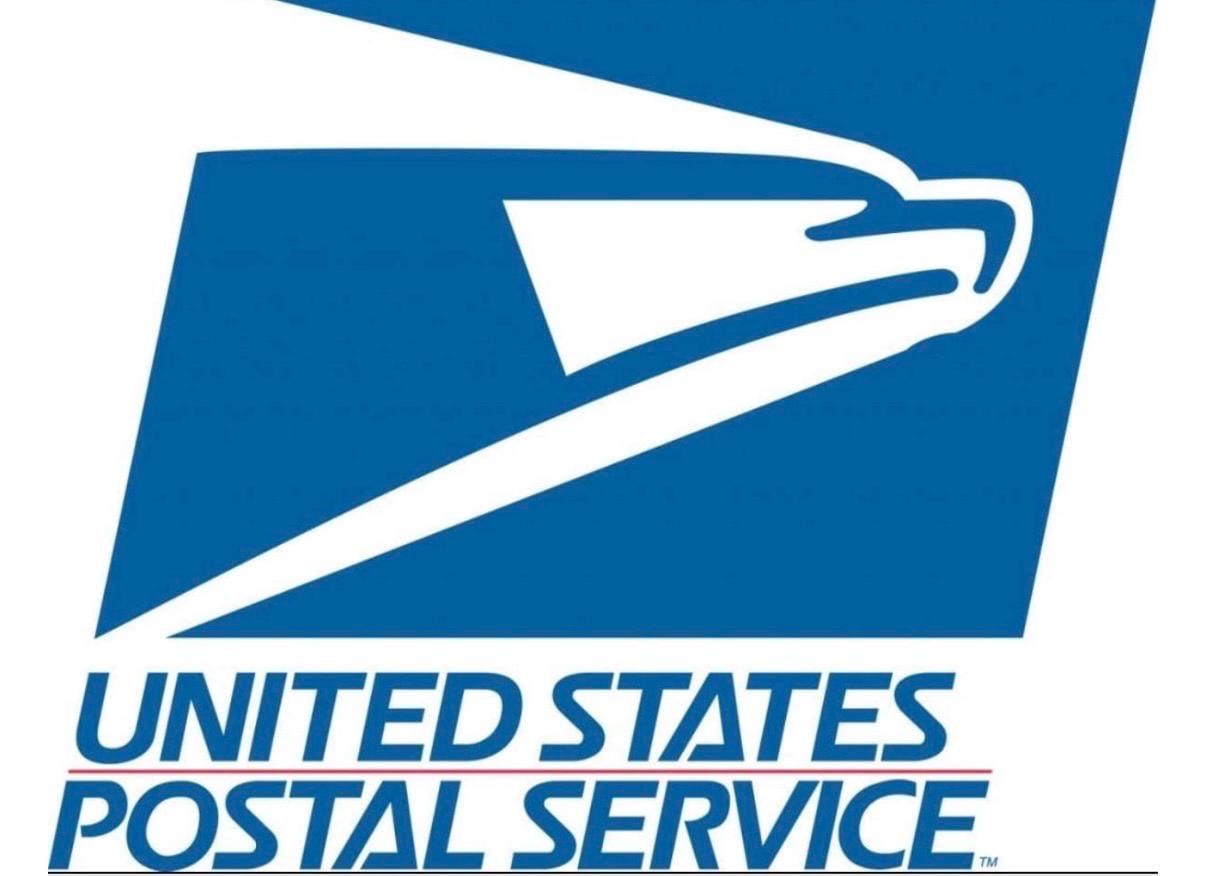 Returned package reshipping fee card with USPS logo and eagle graphic