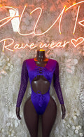 Bottlegirl Outfits Purple Metallic - One Piece Bartender Outfit,  Dancewear, Party Clubwear