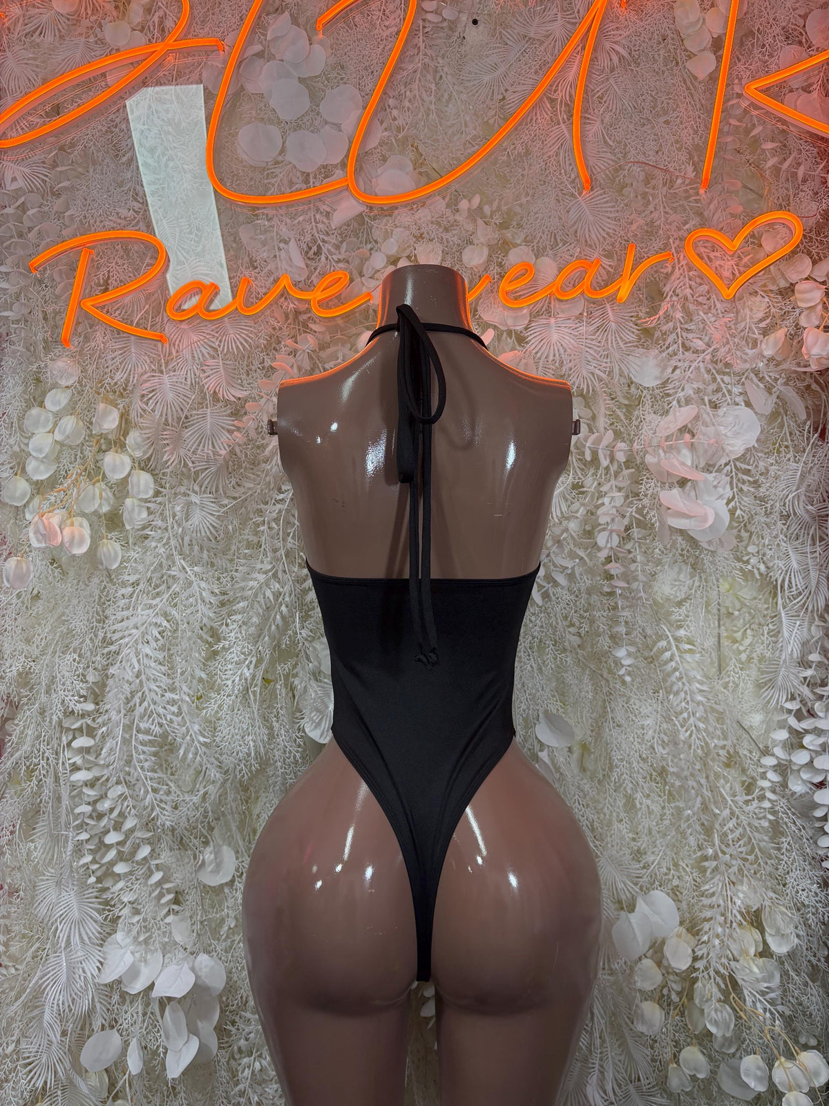 Black Bottlegirl Bodysuit - One Piece Bartender Outfit, Dancewear, Party Clubwear - image 2