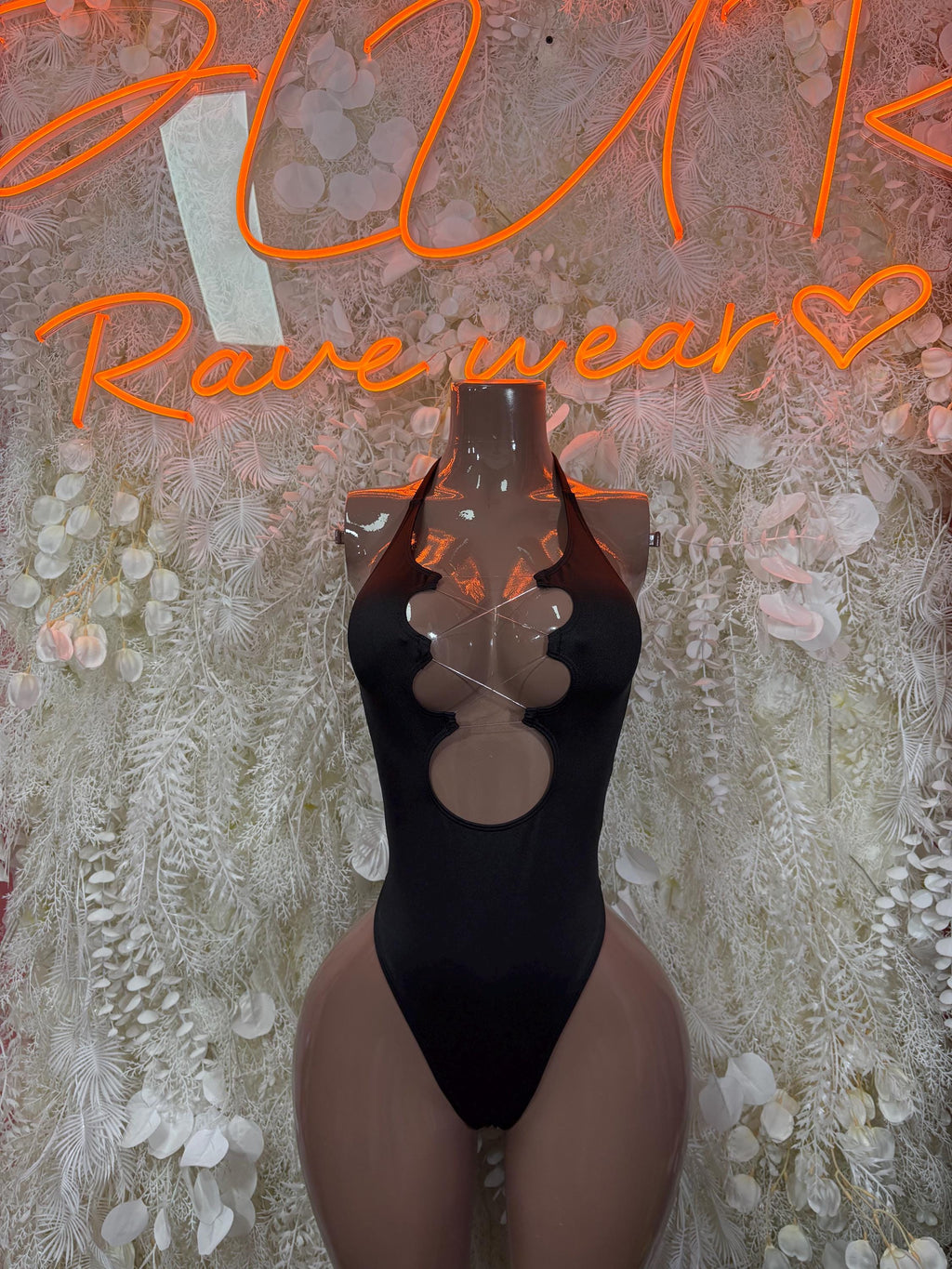 Black Bottlegirl Bodysuit - One Piece Bartender Outfit, Dancewear, Party Clubwear