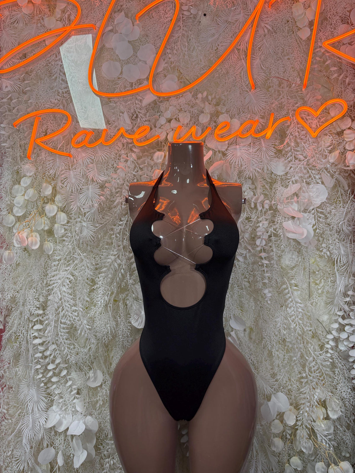 Black Bottlegirl Bodysuit - One Piece Bartender Outfit, Dancewear, Party Clubwear