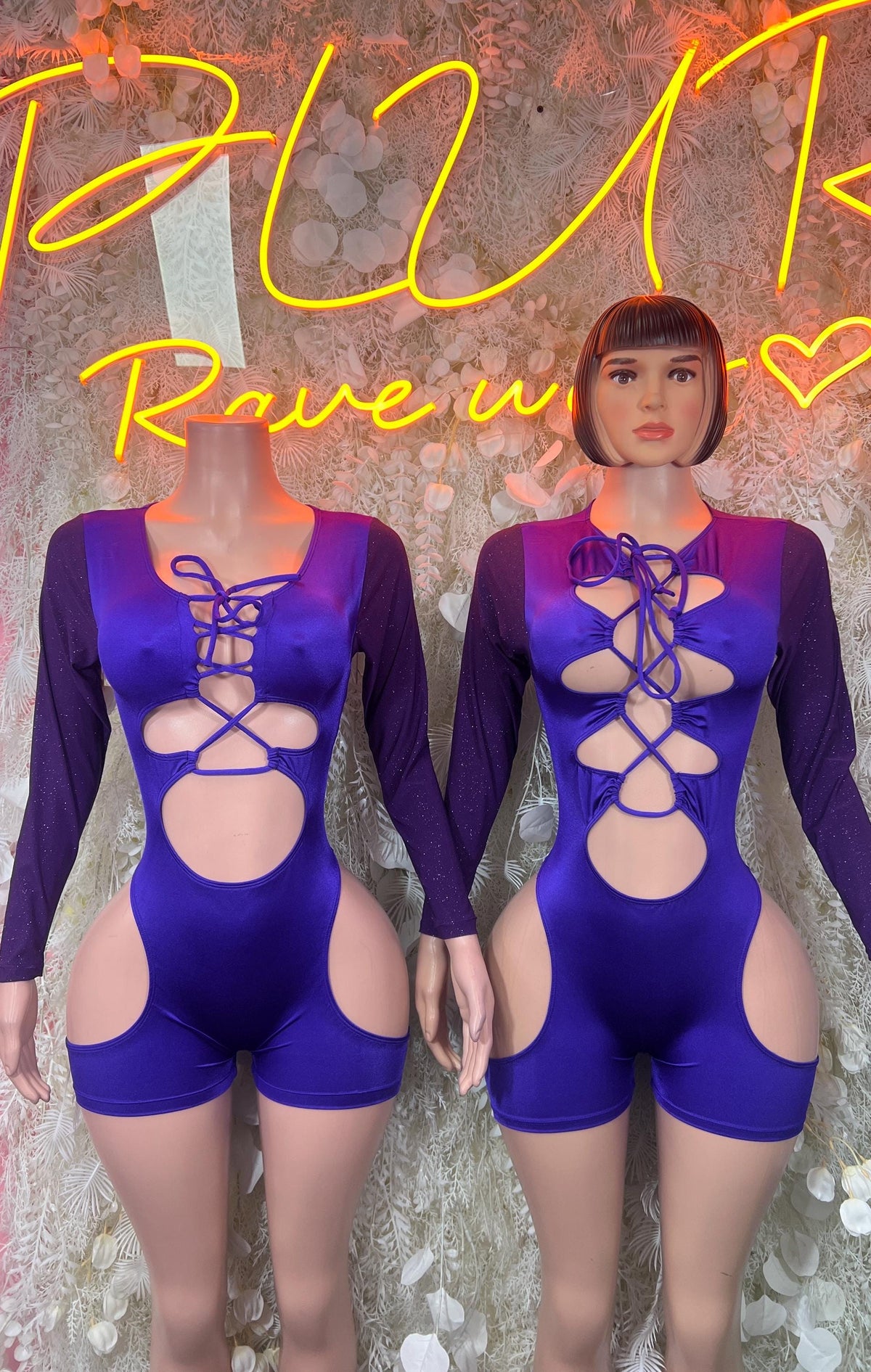 Bartender Outfits - Purple Bodysuit - Rave Outfit Sexy for Performers, Events, or Special Occasions - image 3