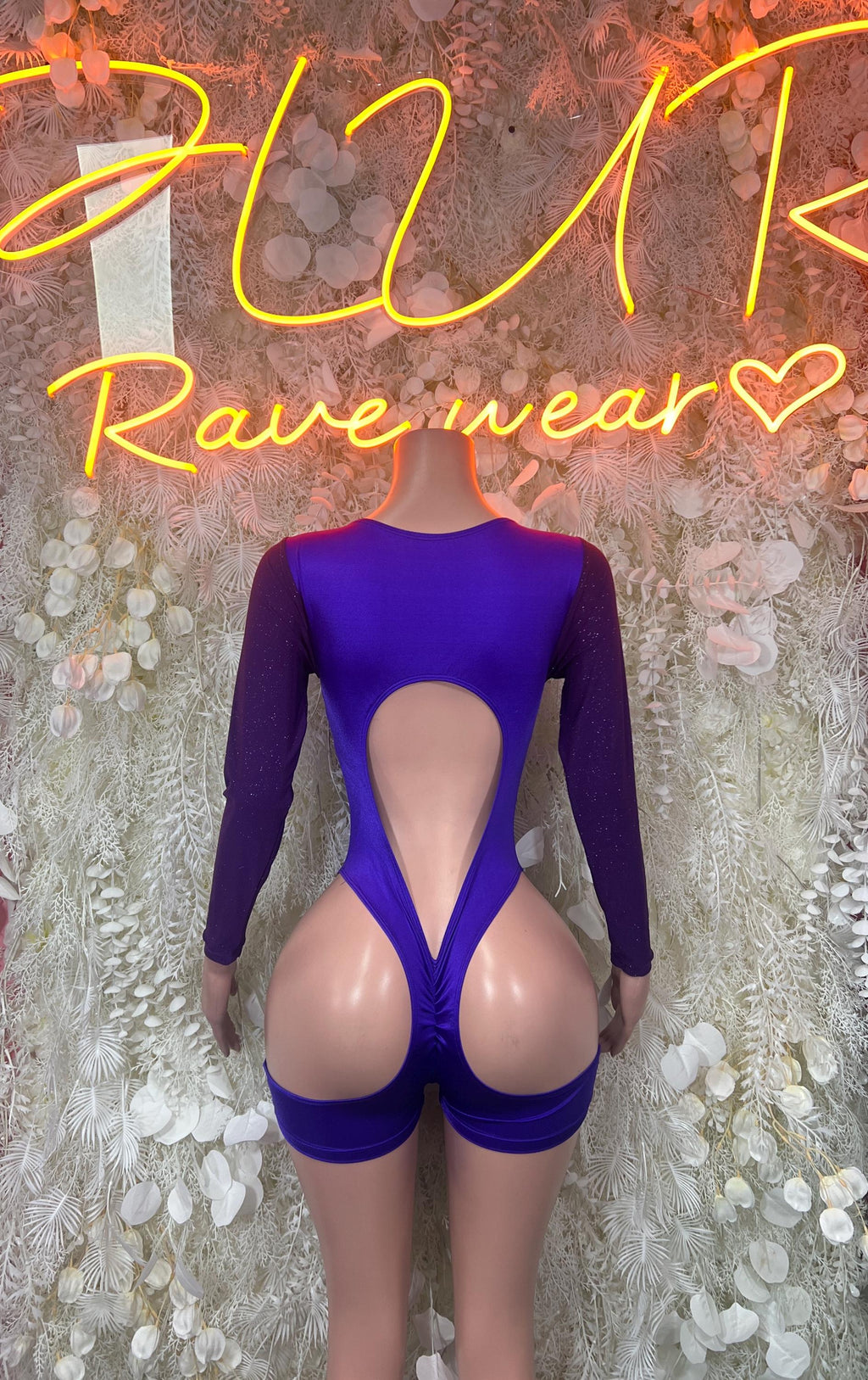 Bartender Outfits - Purple Bodysuit - Rave Outfit Sexy for Performers, Events, or Special Occasions - image 2