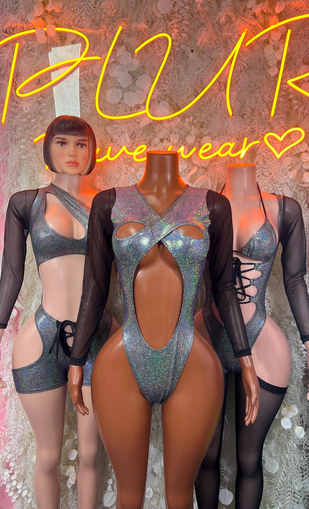 Bartender Outfits - Chrome Metallic Bodysuit - Rave Outfit Sexy for Performers, Events, or Special Occasions - image 3
