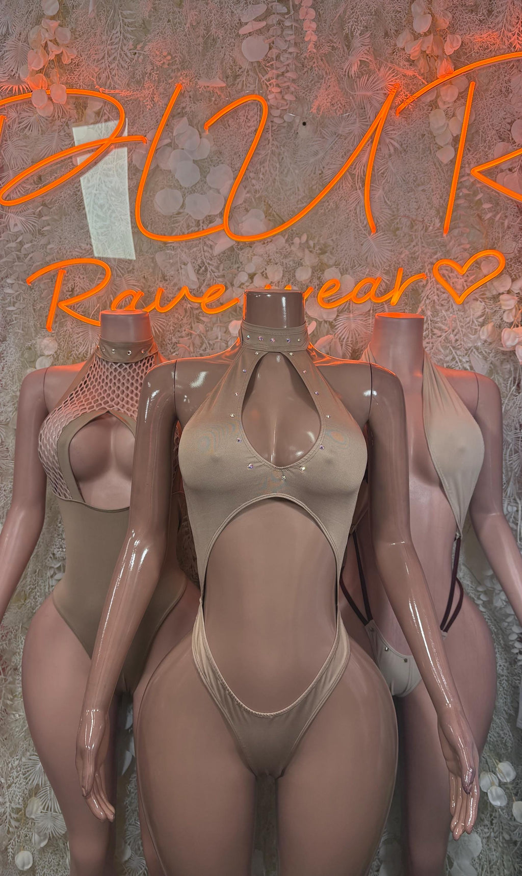 Festival Bodysuit Tan One-Piece Bottlegirl Bartender Outfit - image 3