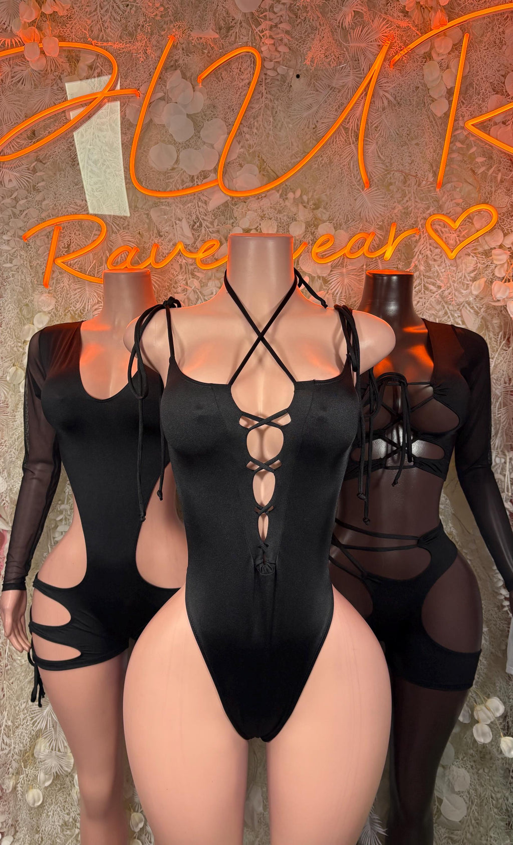 Bartender Bodysuit Black - One Piece Bartender Outfit, Dancewear, Party Clubwear - image 3