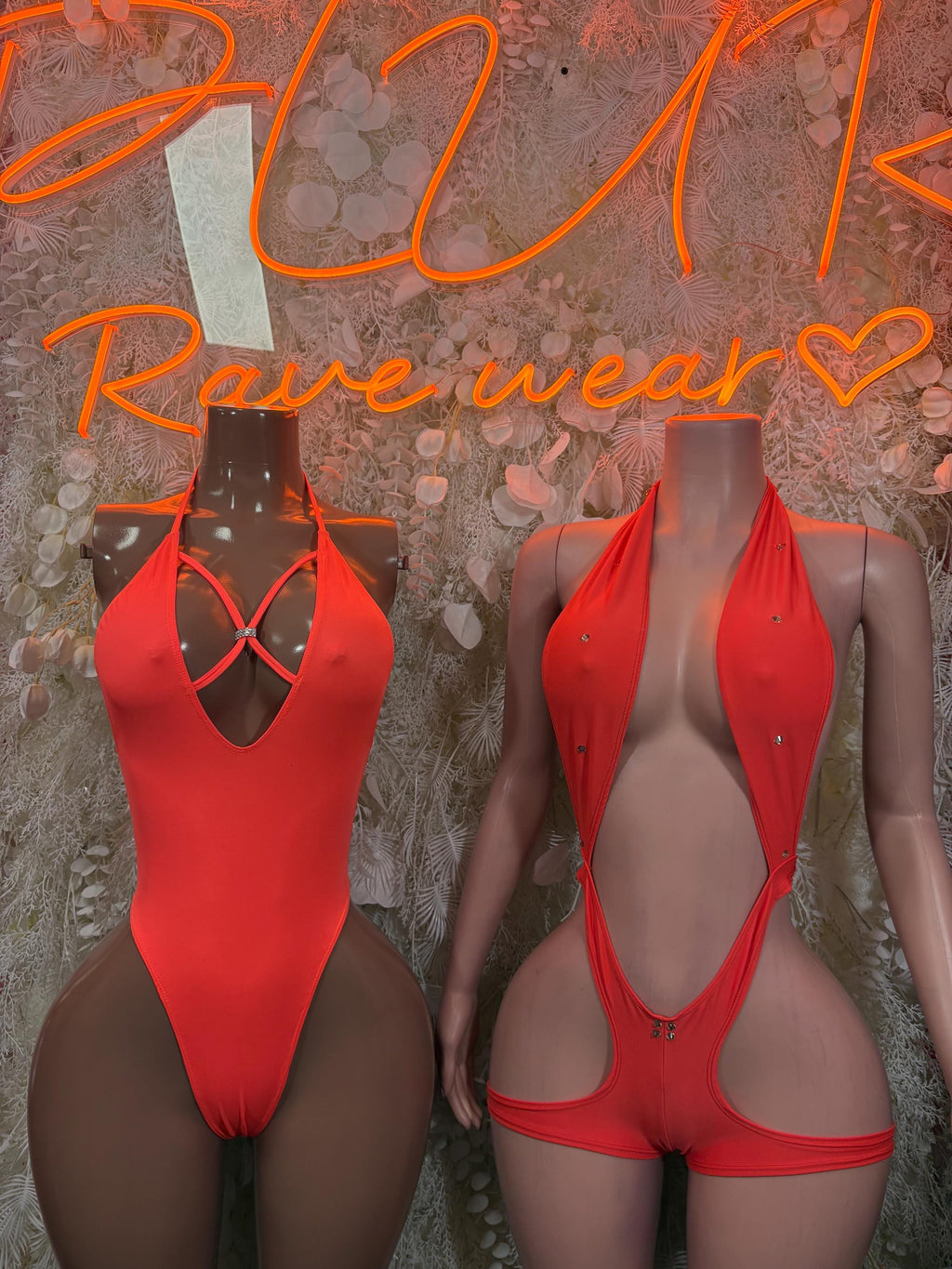 Bartender Orange One-Piece Bodysuit – Summer Festivals & Rave Wear Dancewear - image 3