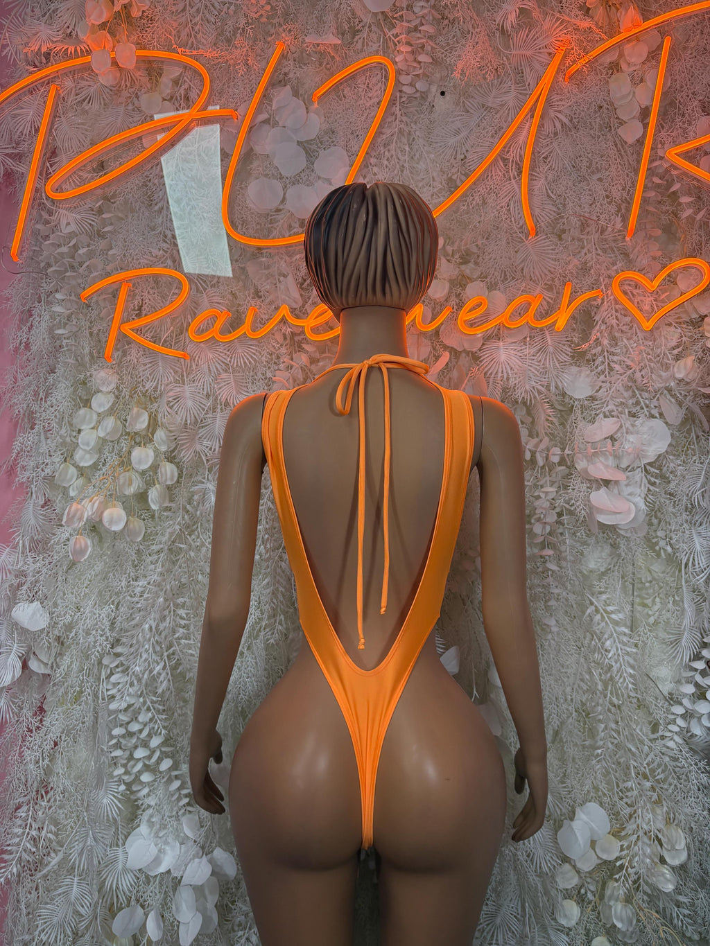 Women’s Clothing Bodysuit Orange One-Piece – Summer Festivals & Rave Wear Dancewear - image 2