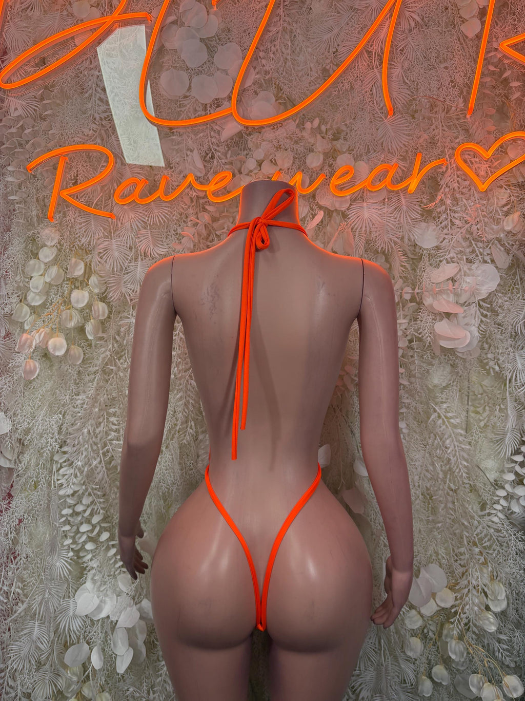 Women’s Clothing Bodysuit Orange One-Piece – Summer Festivals & Rave Wear Dancewear - image 2