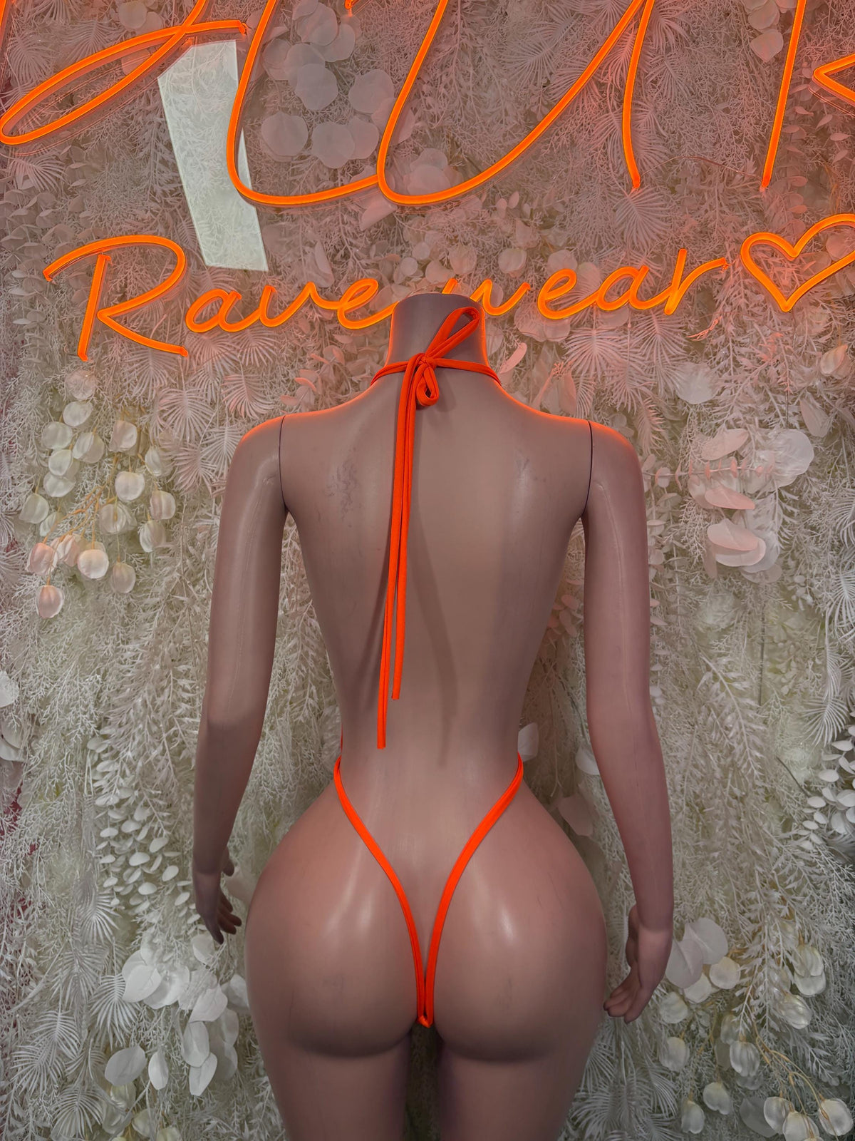 Women’s Clothing Bodysuit Orange One-Piece – Summer Festivals & Rave Wear Dancewear - image 2