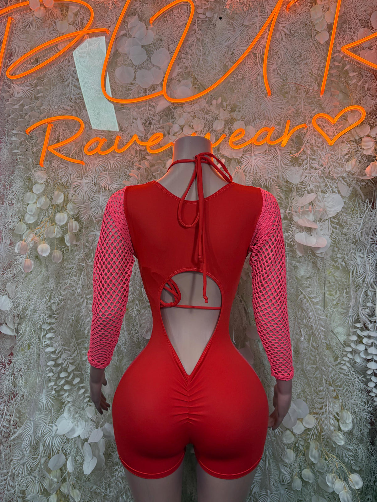 Bottlegirl Bodysuit Pink Crushed Metallic Bodysuit - Exotic Dancewear, Rave Outfit - image 2