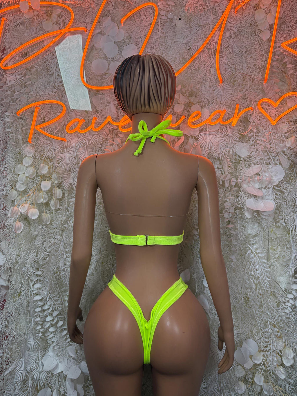 Festival Bikini Neon Two Piece Set Ravewear – Dancewear Outfit - image 2