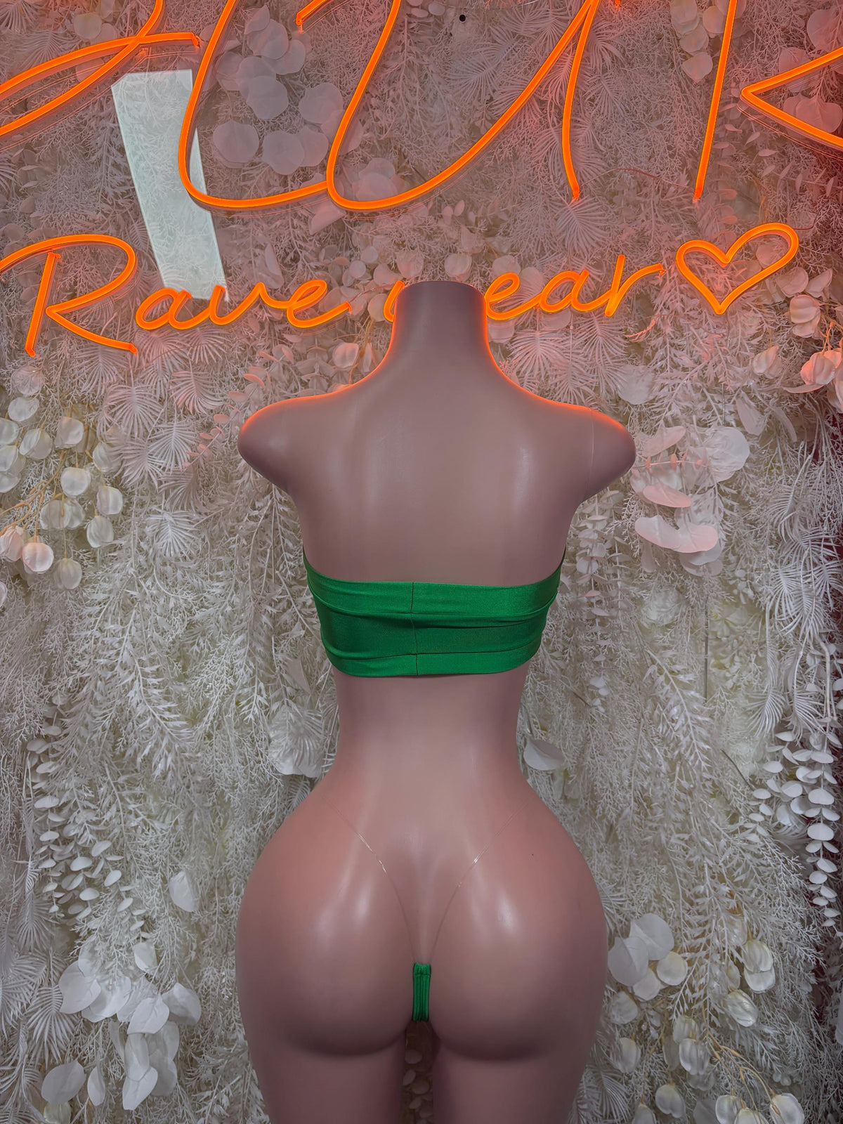 Festival Bikini Green Two Piece Set Ravewear – Dancewear Outfit - image 2