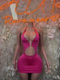 Pink Festival Dress - Exotic Dancewear Rave Outfit, Pole Dance Costume Clubwear
