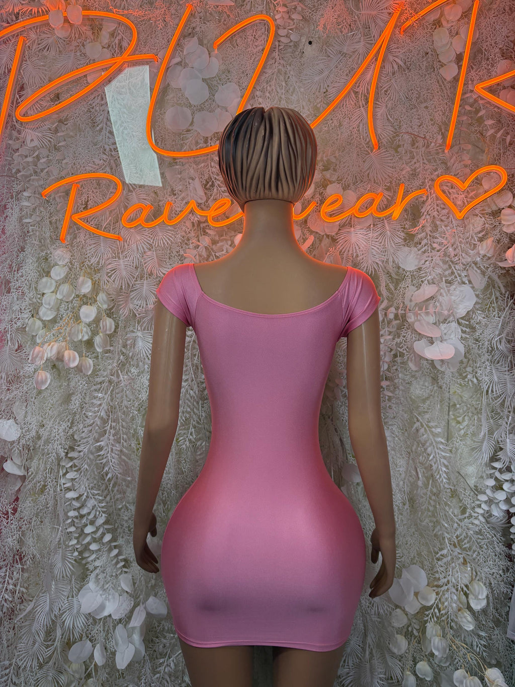 Baby Pink Dress - Exotic Dancewear Rave Outfit, Pole Dance Costume Clubwear - image 2