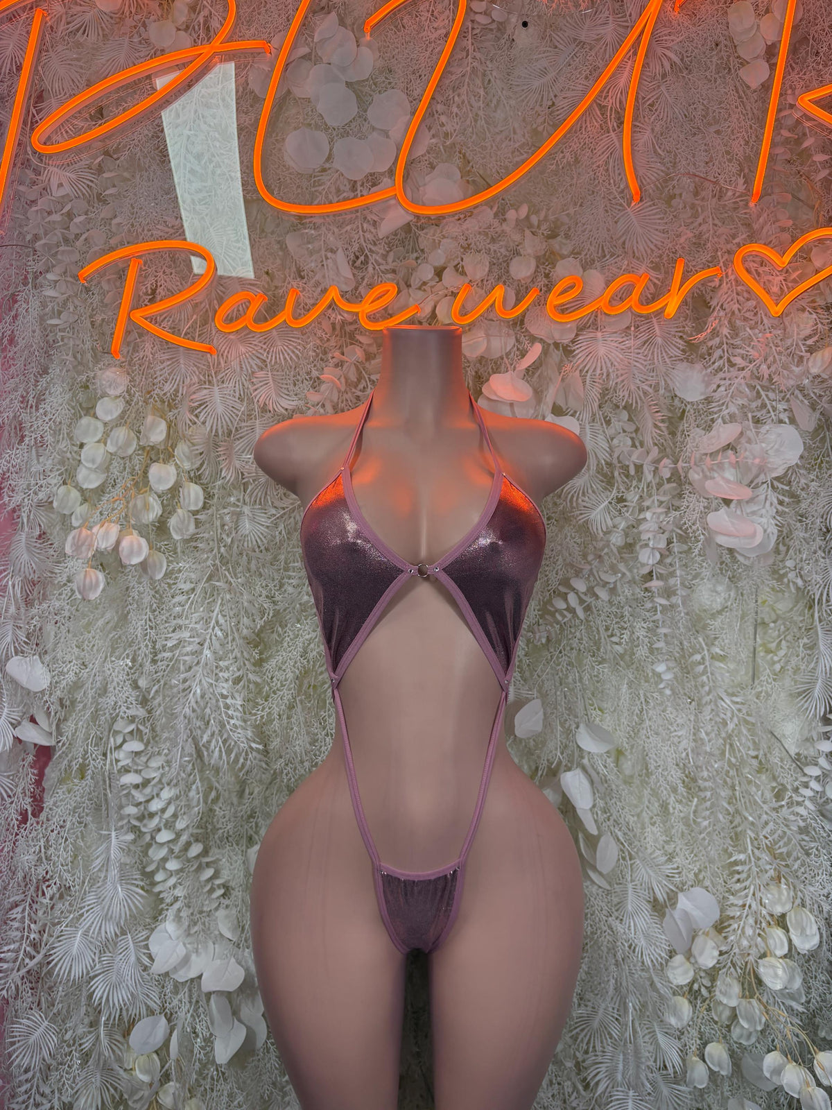 Exotic Dancewear Pink Slingshot - Rave Outfit