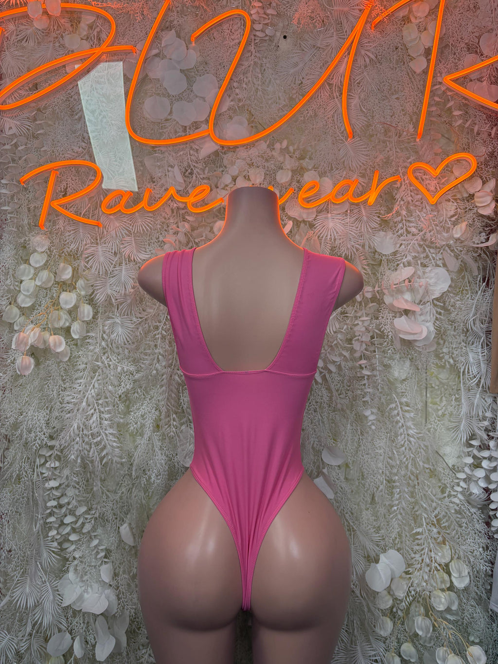Pink One-Piece Bodysuit – Summer Festivals & Rave Wear Dancewear - image 2