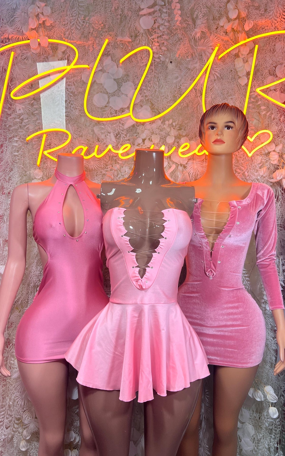 Exotic Dancewear Baby Pink Dress - Women’s Dress Clubwear - image 3
