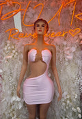 Pink Mini Dress Women - Exotic Dancewear Clubwear Party Bodycon Club Night Out Dress