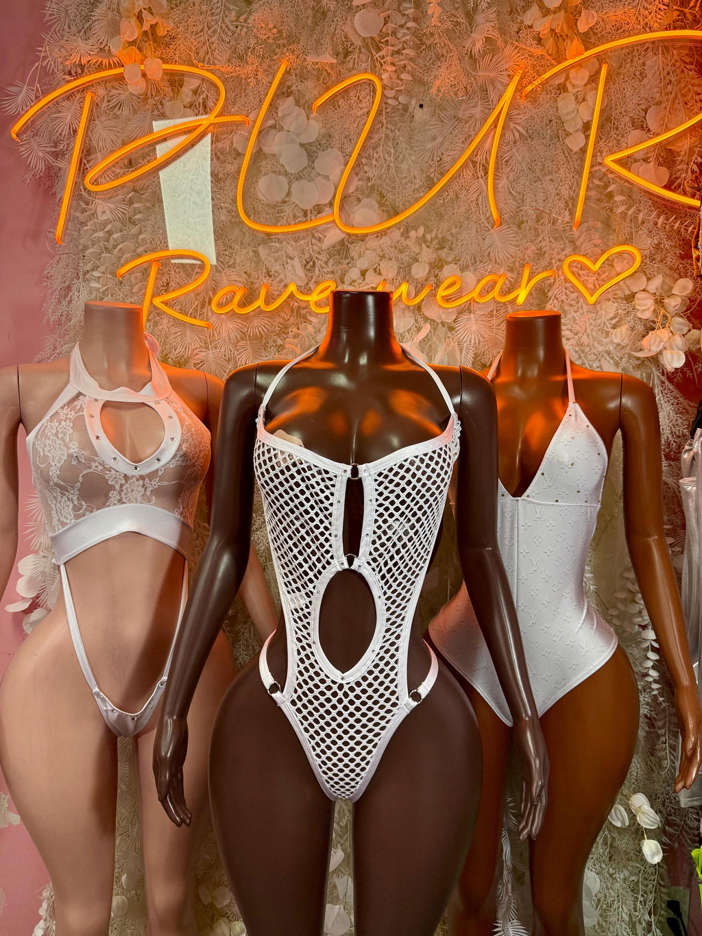 Bottlegirl White Bodysuit - Bartender Uniform, VIP Bottle Service, Rave Outfit Club Party Festival - image 3