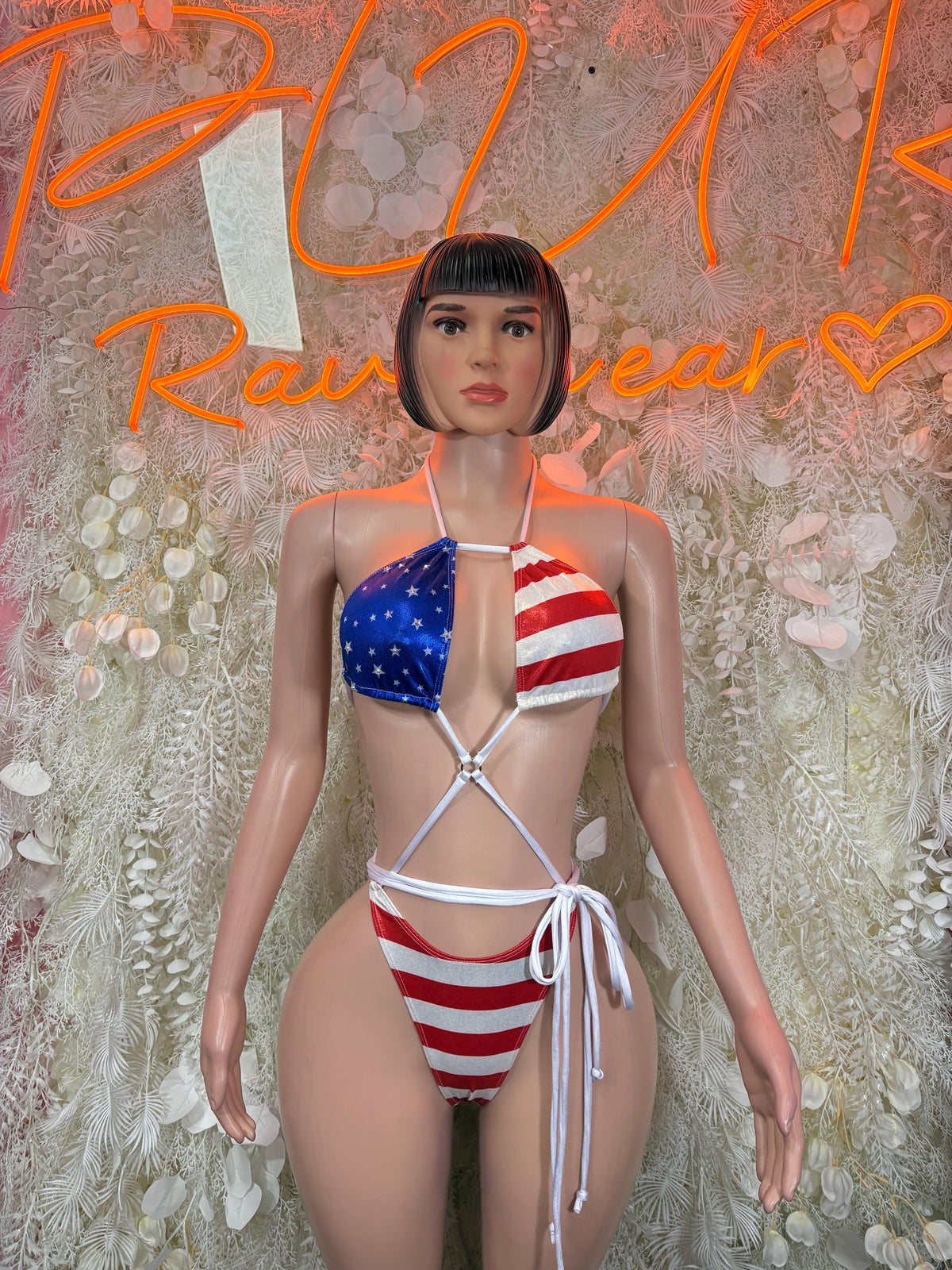 Memorial Day USA Flag Bikini – Patriotic Two-Piece Swimsuit, 4th of July Beachwear