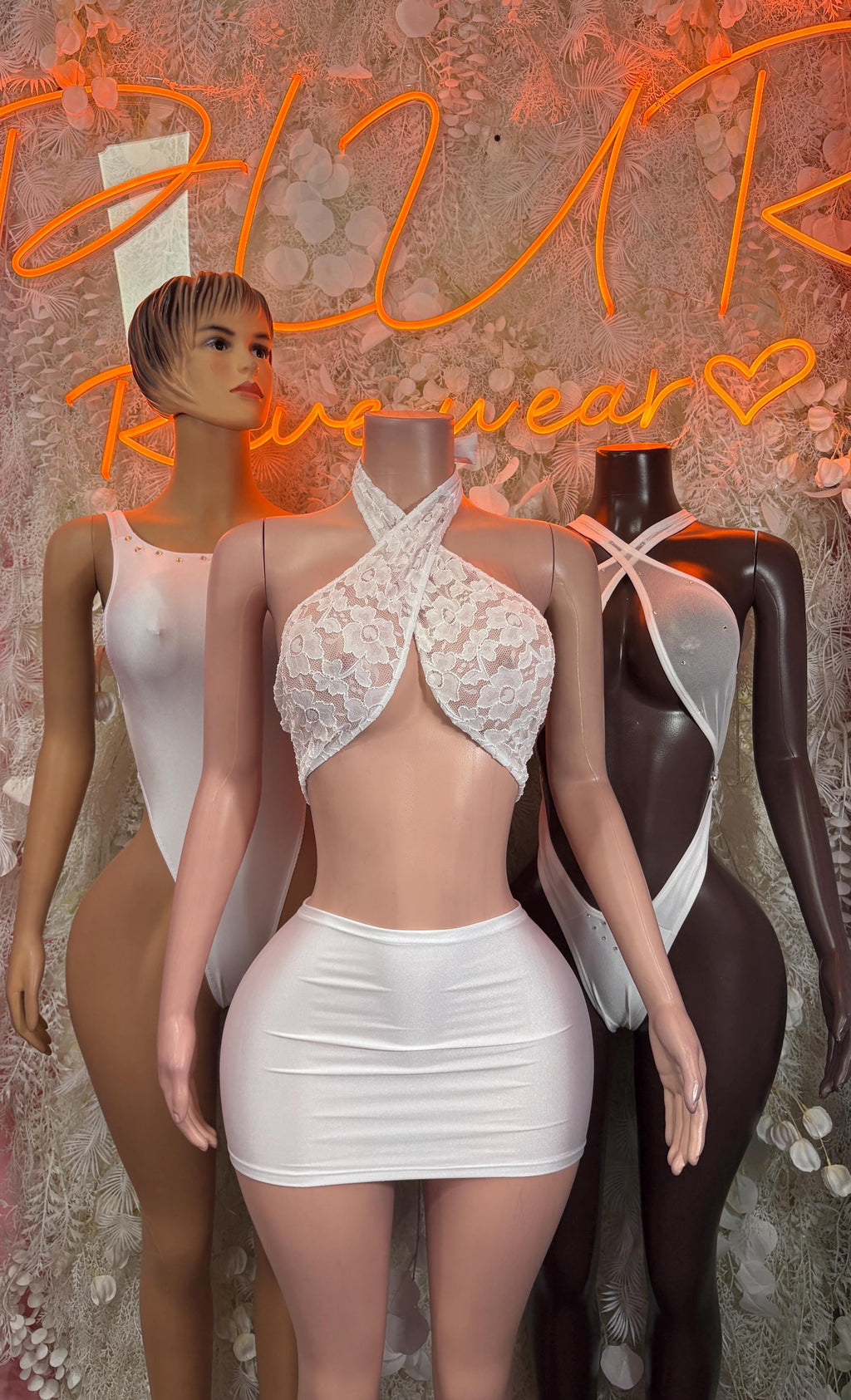 White Bodysuit One Piece Dancewear Rave Wear Festival Outfit Clubwear Women’s Clothing - image 3