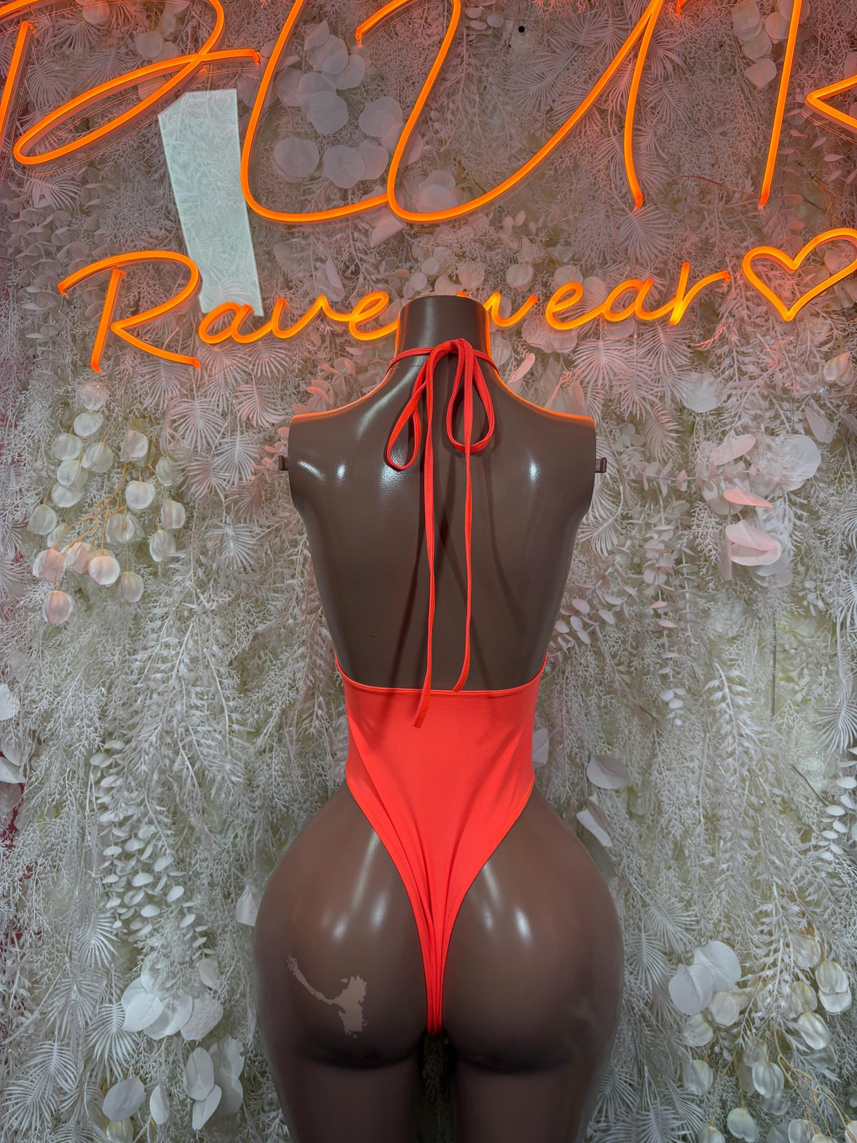 Bartender Orange One-Piece Bodysuit – Summer Festivals & Rave Wear Dancewear - image 2