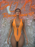 Women’s Clothing Bodysuit Orange One-Piece – Summer Festivals & Rave Wear Dancewear