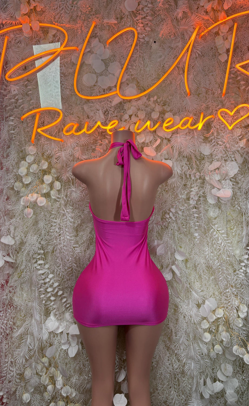 Bartenders Pink Dress Rave Festival Outfit Women - Bartenders Clubwear Bottle Girl Ravewear - image 2