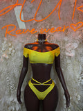 Festival Bikini Yellow Two Piece Set Ravewear – Dancewear Outfit