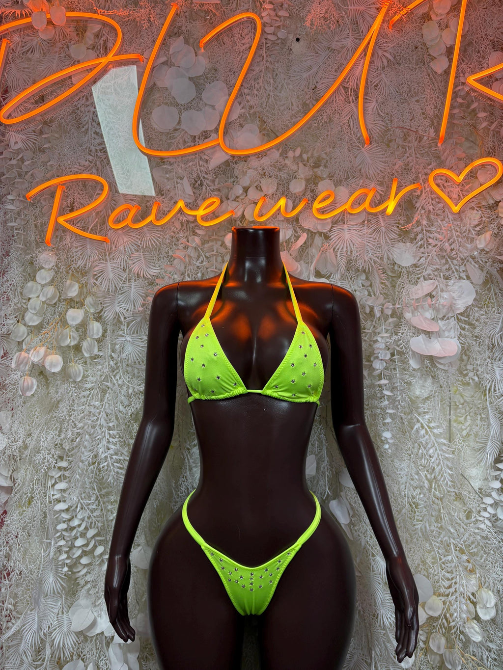 Festival Bikini Neon Two Piece Set Ravewear – Dancewear Outfit